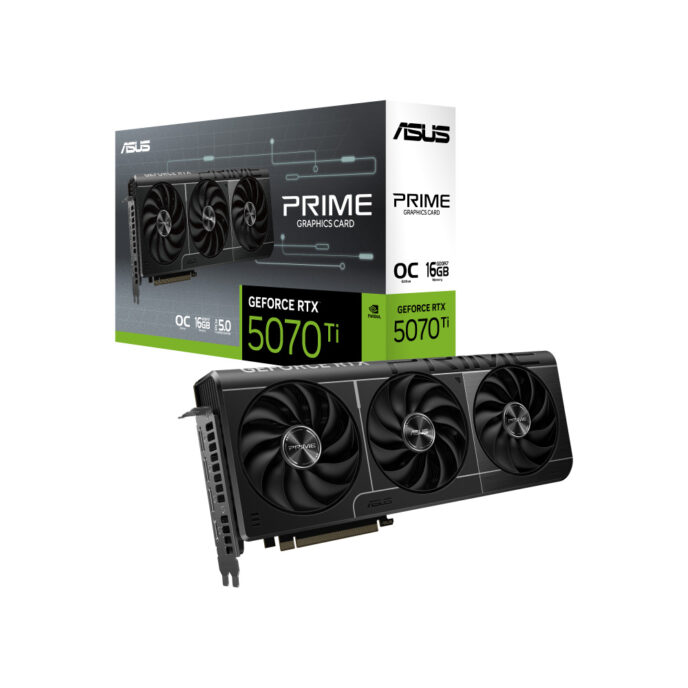 Card màn hình Asus Prime GeForce RTX™ 5070 Ti 16GB GDDR7 OC Edition (PRIME-RTX5070TI-O16G)
