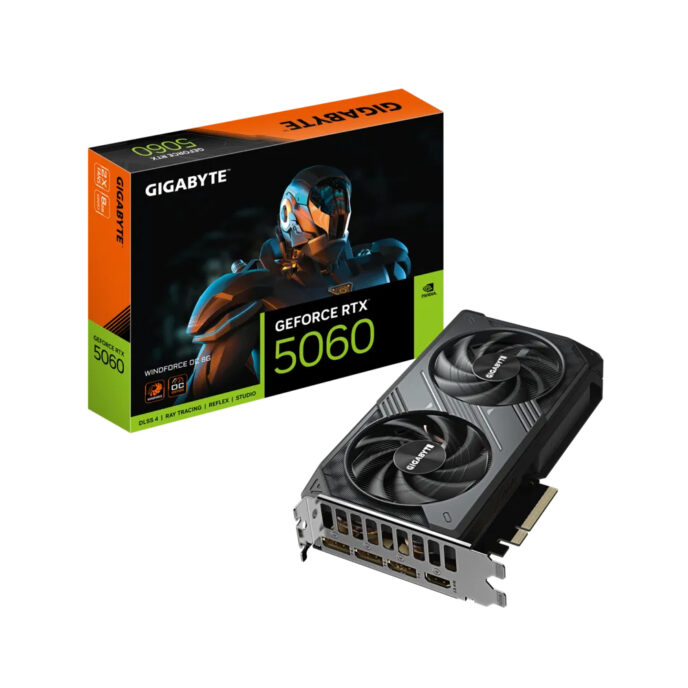Card màn hình Gigabyte GeForce RTX™ 5060 WINDFORCE OC 8G (N5060WF2OC-8GD)