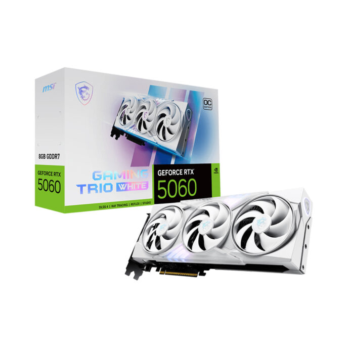 Card màn hình MSI RTX 5060 8G GAMING TRIO OC WHITE