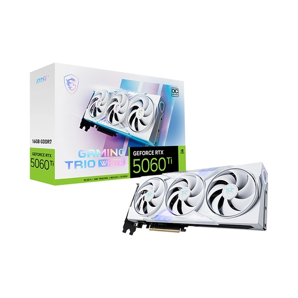 Card màn hình MSI RTX 5060 Ti 16G GAMING TRIO OC WHITE