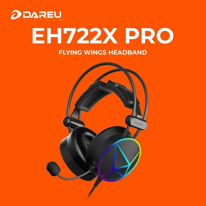 Tai nghe DAREU EH722X Pro 7.1 Black