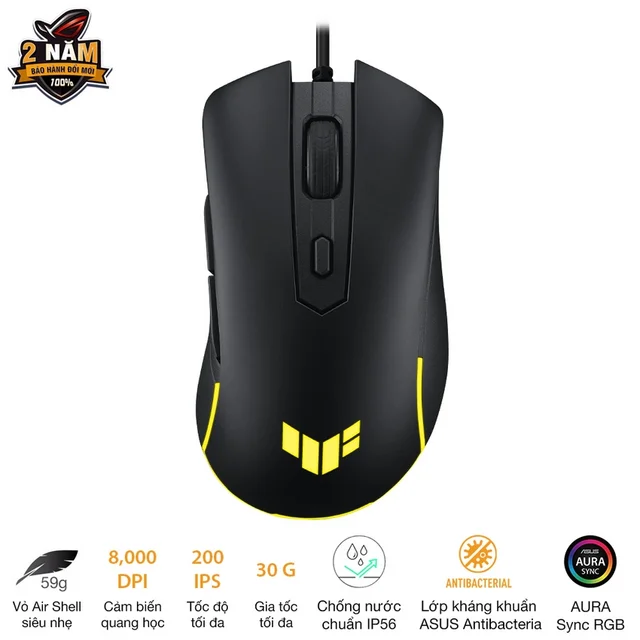 Chuột Gaming ASUS TUF M3 Gen II (90MP0320-BMUA00)