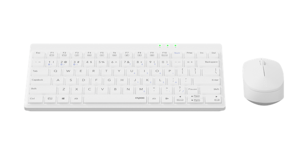 Bộ bàn phím chuột máy tính RAPOO 8000GT TM Multi-mode White _12981