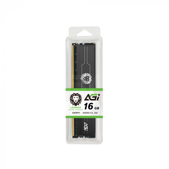 Ram Desktop AGI UD138 16GB DDR4 3200Mhz CL22, Tản Thép (AGI320A16UD138-ST)