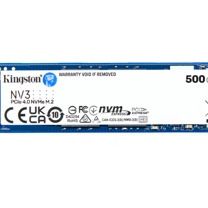 Ổ cứng SSD KINGSTON SNV3S 500GB NVMe M.2 2280 PCIe Gen 4x4 (Đọc 5000MB/s - Ghi 3000MB/s) - (SNV3S/500G)