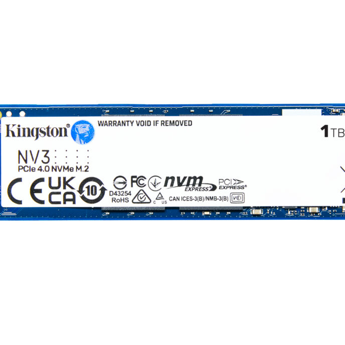 Ổ cứng SSD KINGSTON SNV3S 1TB NVMe M.2 2280 PCIe Gen 4x4 (Đọc 6000MB/s - Ghi 4000MB/s) - (SNV3S/1000G)