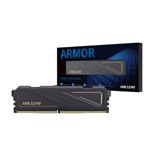 Ram Desktop Hiksemi UDIMM Armor 16GB DDR4 3200Mhz , có tản nhiệt (HSC416U32Z2-16G)