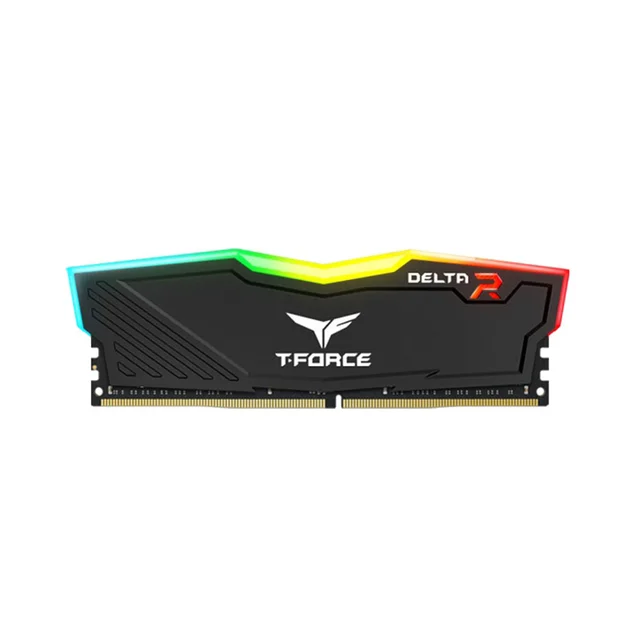 Ram Desktop TEAMGROUP T-FORCE DELTA Black RGB 8GB (1x8GB) DDR4 3200MHz (TF3D48G3200HC16F01)