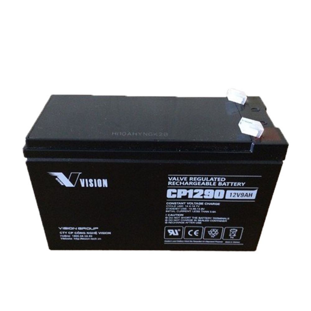 Ắc quy Vision 12V, 9Ah CP1290 dùng cho UPS, loa kéo, cửa cuốn, thang máy 3 Ắc quy Vision 12V, 9Ah CP1290 dùng cho UPS, loa kéo, cửa cuốn, thang máy - Hình ảnh 3