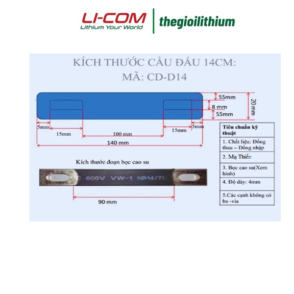 Thanh đồng nối bình ắc quy các loại 5 Thanh đồng nối bình ắc quy các loại - Hình ảnh 5