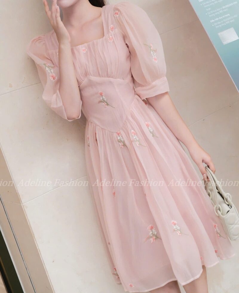 Đầm TK 09 Hồng