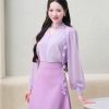 ADELINE HOUSE - Set Áo Hoa Chiffon & Chân Váy Midi Tím Pastel z7360558891741 5ea8b0b00e3f10290128ca19a8fd37d3