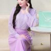 ADELINE HOUSE - Set Áo Hoa Chiffon & Chân Váy Midi Tím Pastel z7360559150612 a88d7bfc7b791c379dd53619385442a5