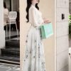 Adeline house - Set Áo Nơ & Váy Midi Họa Tiết Thủy mặc z7405503783598 a62cccc24f6d90ac11dade55747c9cb8