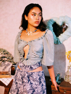 Alternative view of Hole-hearted blouse