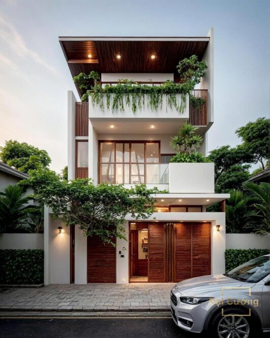 Nhà phố 3 tầng hiện đại