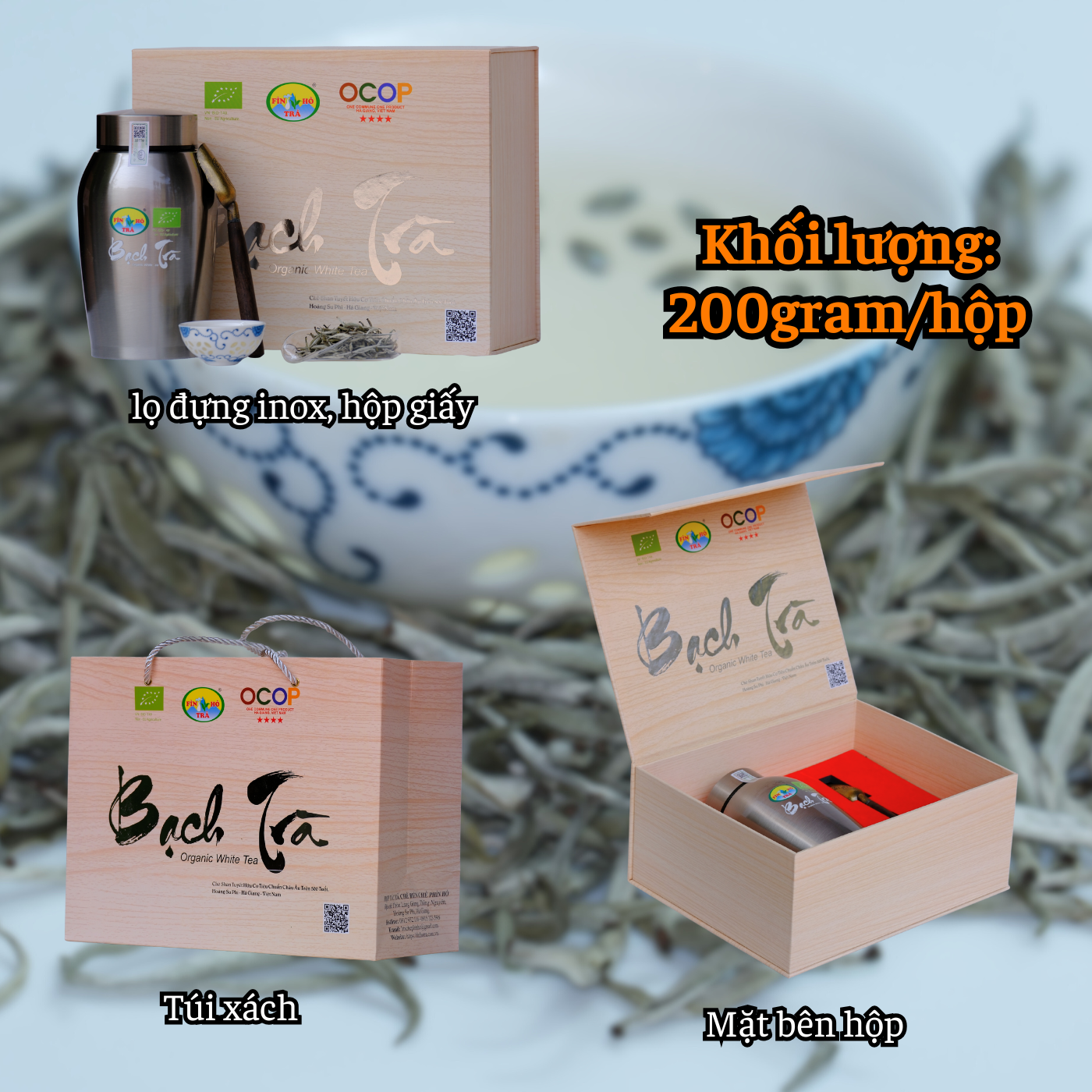 4-star Shan OCOP White Tea - Box of 400g 4-star Shan OCOP White Tea - Box of 400g - Image 2
