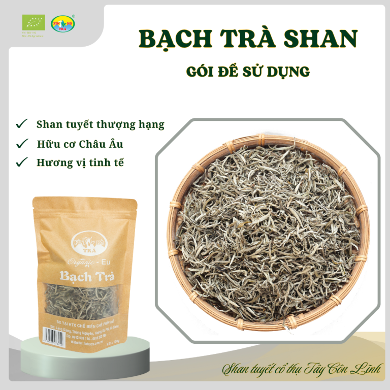 Bạch trà Shan Tuyết - Gói 100g