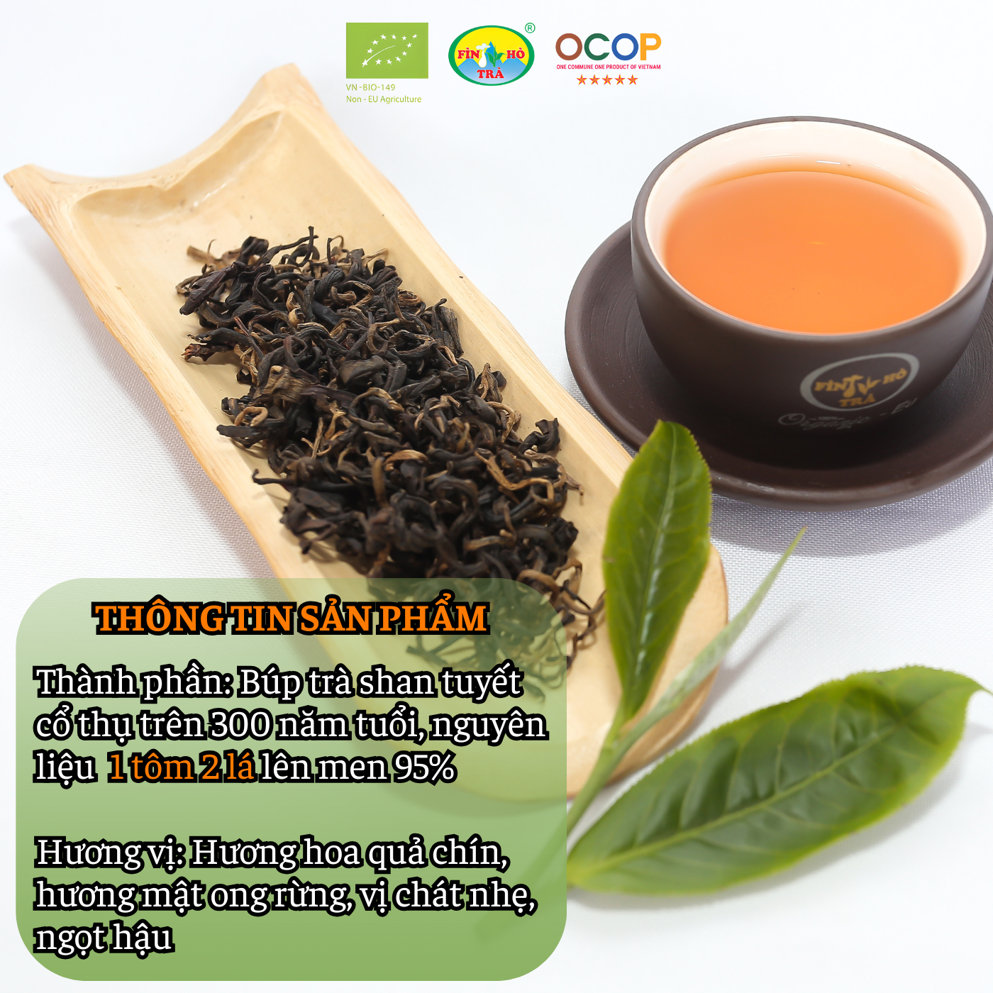 Hồng trà Shan tuyết Bà cụ - Hữu cơ tiêu chuẩn EU Hồng trà Shan tuyết Bà cụ - Hữu cơ tiêu chuẩn EU - Ảnh 3