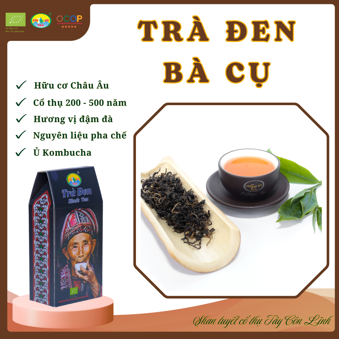 Trà đen Shan tuyết Bà cụ - Hữu cơ tiêu chuẩn EU Trà đen Shan tuyết Bà cụ - Hữu cơ tiêu chuẩn EU