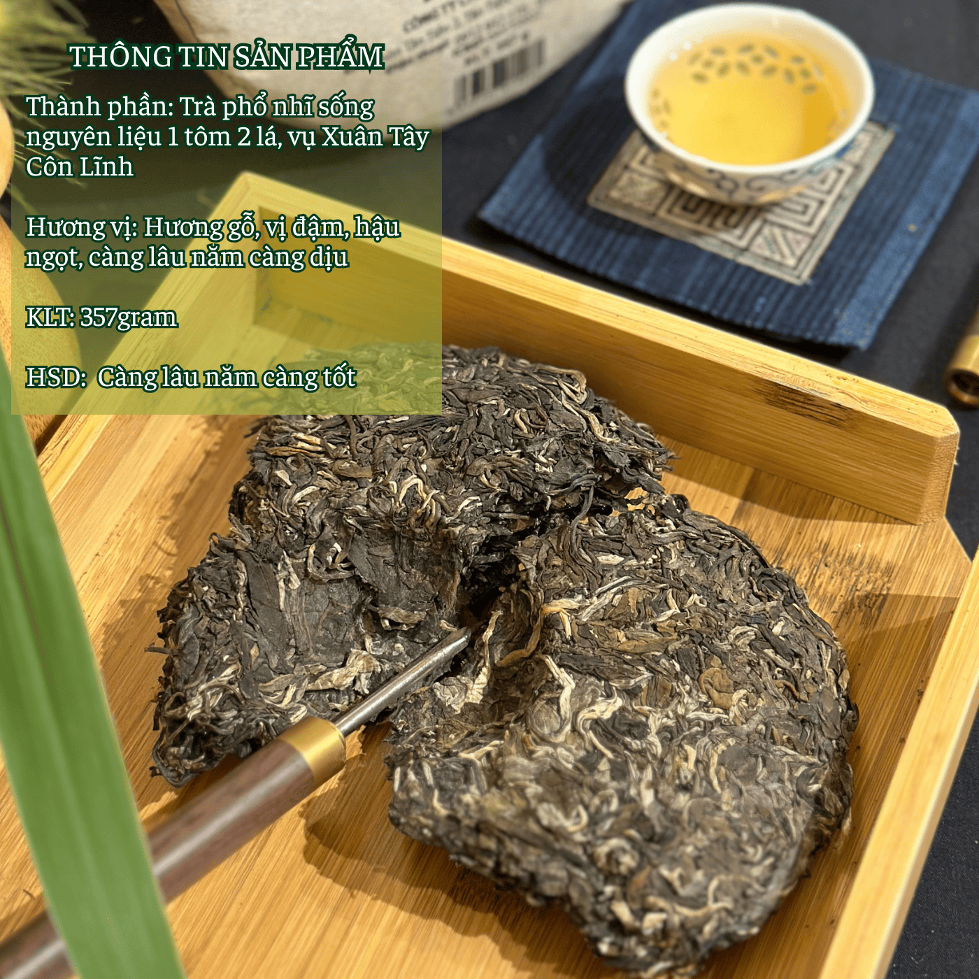 Phổ nhĩ sống Shan tuyết - Chum 6 bánh 357g | Tây Côn Lĩnh | Tiêu chuẩn hữu cơ Châu Âu Phổ nhĩ sống Shan tuyết - Chum 6 bánh 357g | Tây Côn Lĩnh | Tiêu chuẩn hữu cơ Châu Âu - Ảnh 3