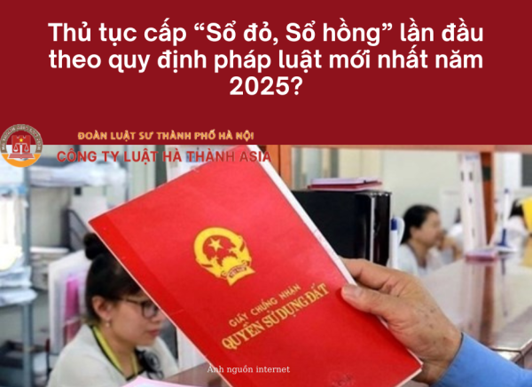 Thủ tục cấp Sổ đỏ, Sổ hồng lần đầu theo quy định pháp luật mới nhất năm 2025