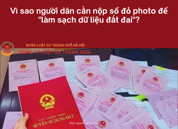 Vì sao người dân cần nộp sổ đỏ photo