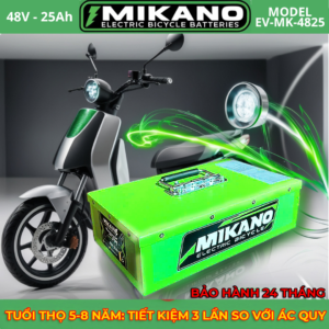 Pin lithium 48V 30Ah MIKANO Chính Hãng gắn xe điện xe máy điện