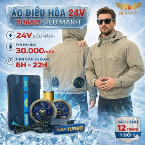 Bộ Áo Điều Hòa 24V - TURBO Chính Hãng JW GARMENT