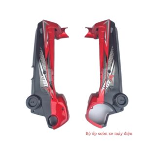 Bộ ốp sườn bình ắc quy xe điện M133 có tem 2 bên 8 bo op suon xe may dien