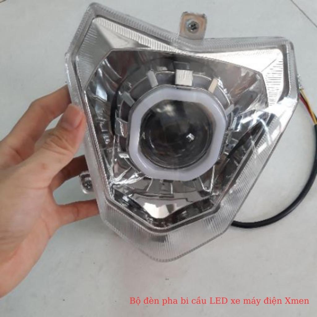 Bộ đèn pha bi cầu LED xe máy điện Xmen 2 Bộ đèn pha bi cầu LED xe máy điện Xmen - Hình ảnh 2