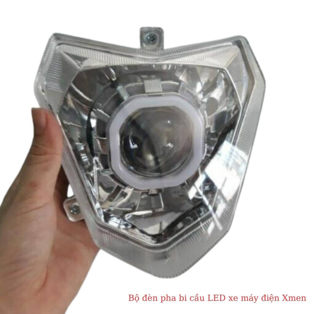 Bộ đèn pha bi cầu LED xe máy điện Xmen 4 Bộ đèn pha bi cầu LED xe máy điện Xmen - Hình ảnh 4