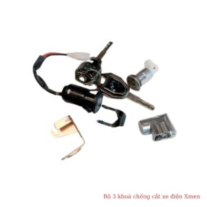 Bộ 3 khoá chống cắt xe điện Xmen chất lượng cao, mẫu đẹp 7 bo 3 khoa chong cat xe dien xmen 2