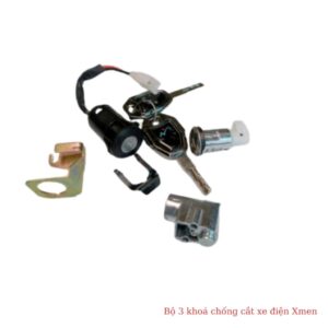 Bộ 3 khoá chống cắt xe điện Xmen chất lượng cao, mẫu đẹp 6 bo 3 khoa chong cat xe dien xmen 3
