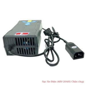 Sạc xe đạp điện, xe máy điện 48V-12Ah chân chụp 10 sac xe may dien 48v 20ah chan chup
