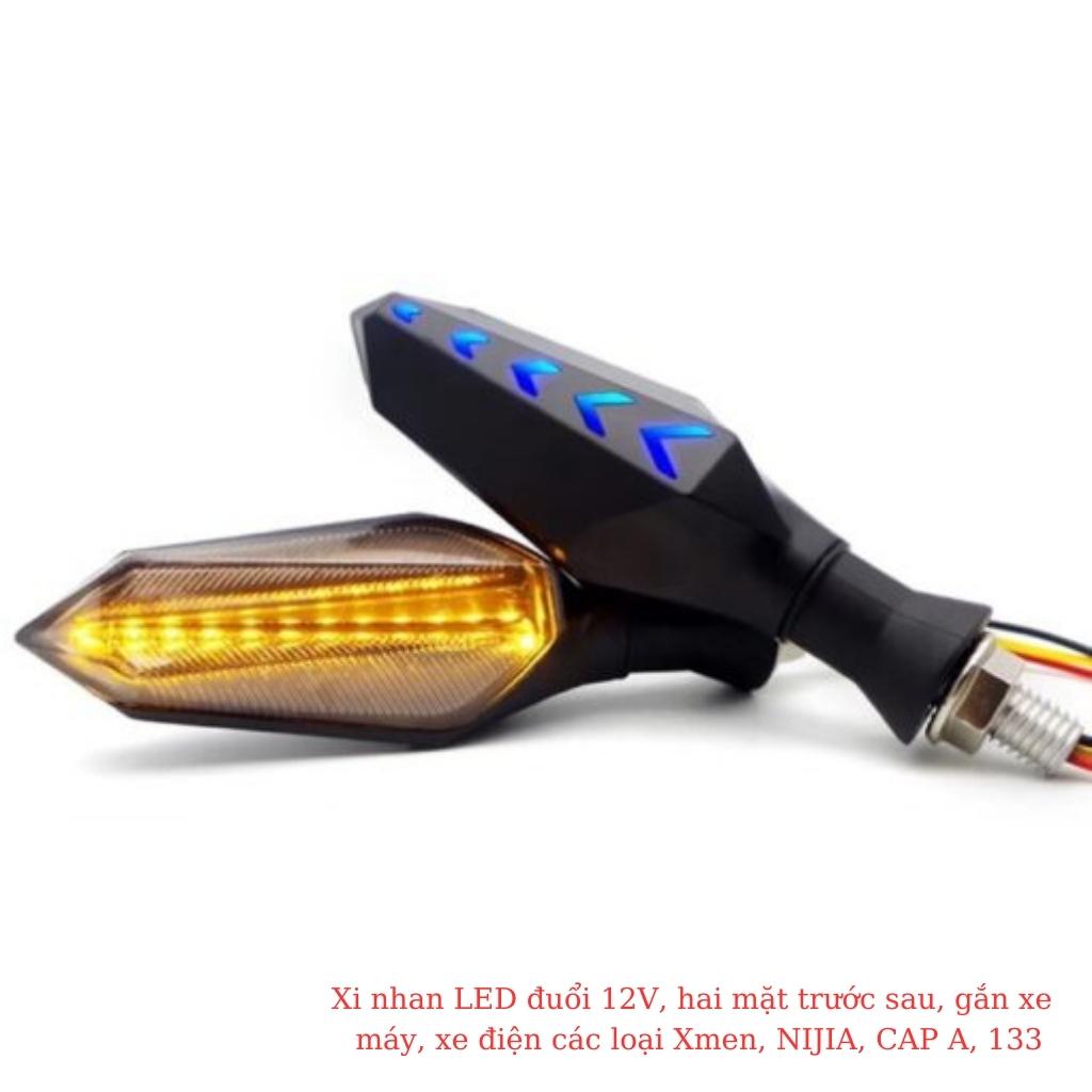 Đèn i nhanx LED đuổi 12V, hai mặt trước sau, gắn xe máy, xe điện các loại Xmen, NINJIA, CAP A, 133 2 Đèn i nhanx LED đuổi 12V, hai mặt trước sau, gắn xe máy, xe điện các loại Xmen, NINJIA, CAP A, 133 - Ảnh 2