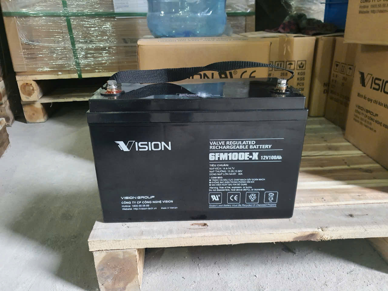 Ắc quy AGM kín khí Vision 12V, 100Ah 6FM100E-X 7 Ắc quy AGM kín khí Vision 12V, 100Ah 6FM100E-X - Ảnh 7