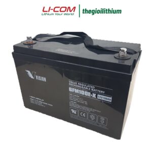Ắc quy AGM kín khí Vision 12V, 100Ah 6FM100E-X 14 6fm100e x 1 1