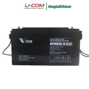 Ắc quy Vision 12V, 65Ah 6FM65E-X 12 6fm65e x