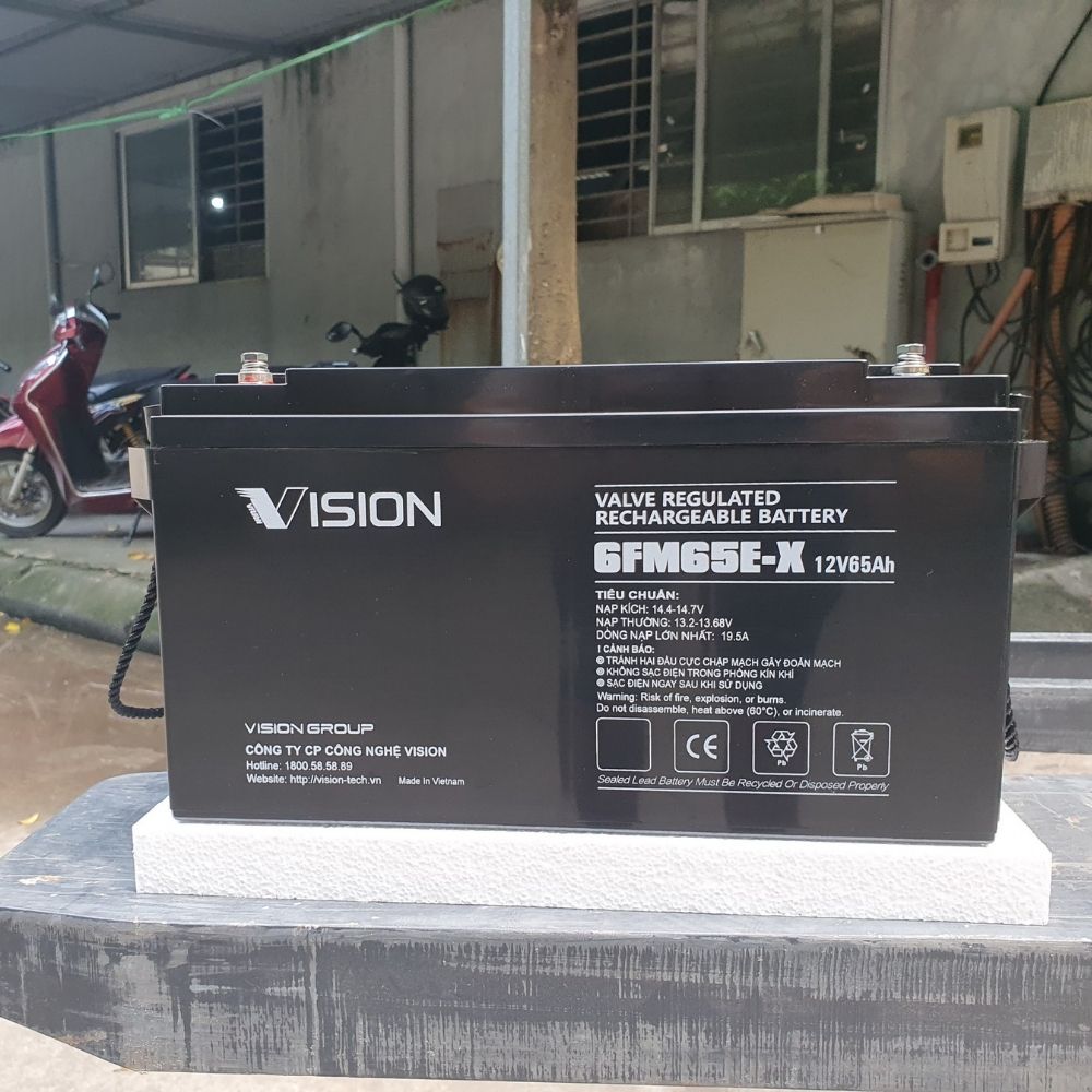 Ắc quy Vision 12V, 65Ah 6FM65E-X 1 Ắc quy Vision 12V, 65Ah 6FM65E-X