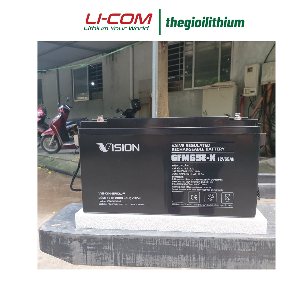 Ắc quy Vision 12V, 65Ah 6FM65E-X 5 Ắc quy Vision 12V, 65Ah 6FM65E-X - Ảnh 5
