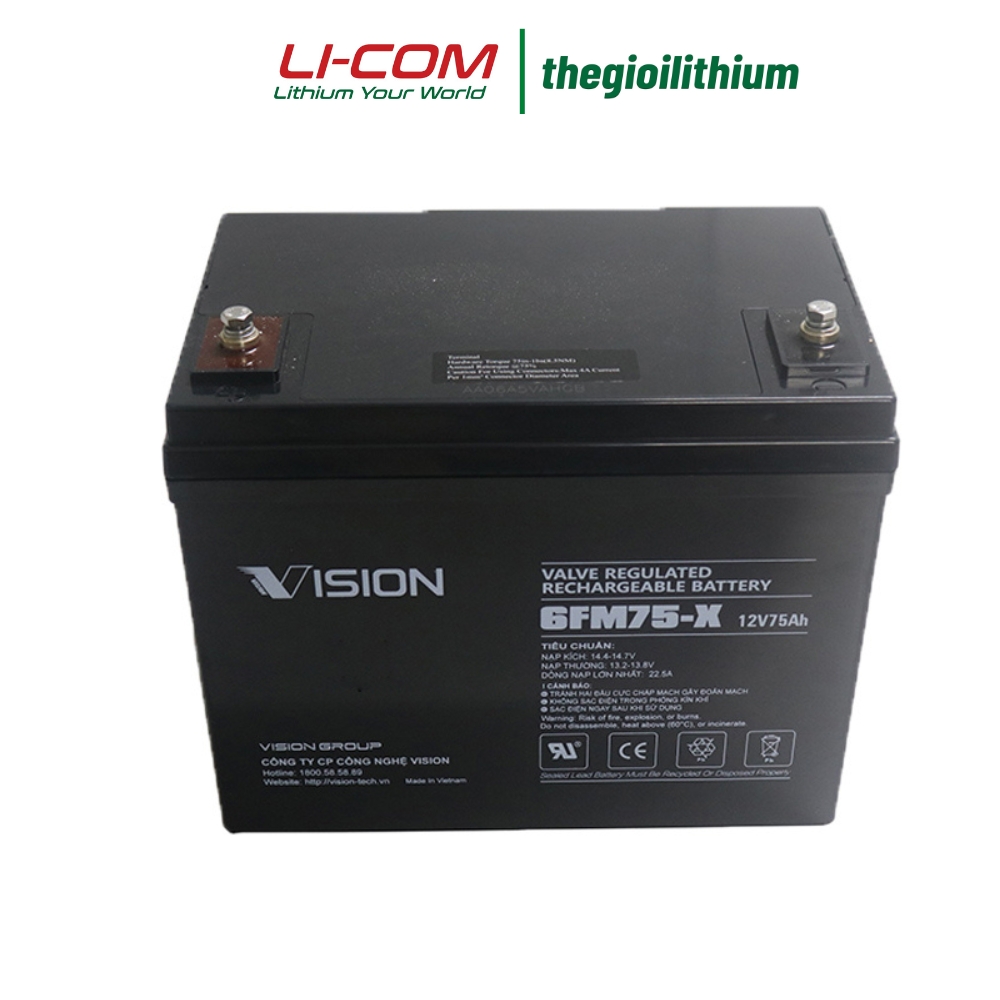 Acquy Vision 12V, 75Ah 6FM75-X 5 Acquy Vision 12V, 75Ah 6FM75-X - Ảnh 5