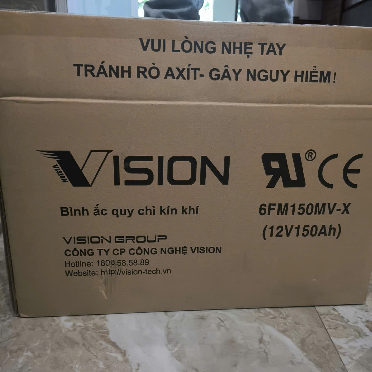 Ắc quy viễn thông Vision 12V, 150Ah 6FM150MV-X 2 Ắc quy viễn thông Vision 12V, 150Ah 6FM150MV-X - Ảnh 2