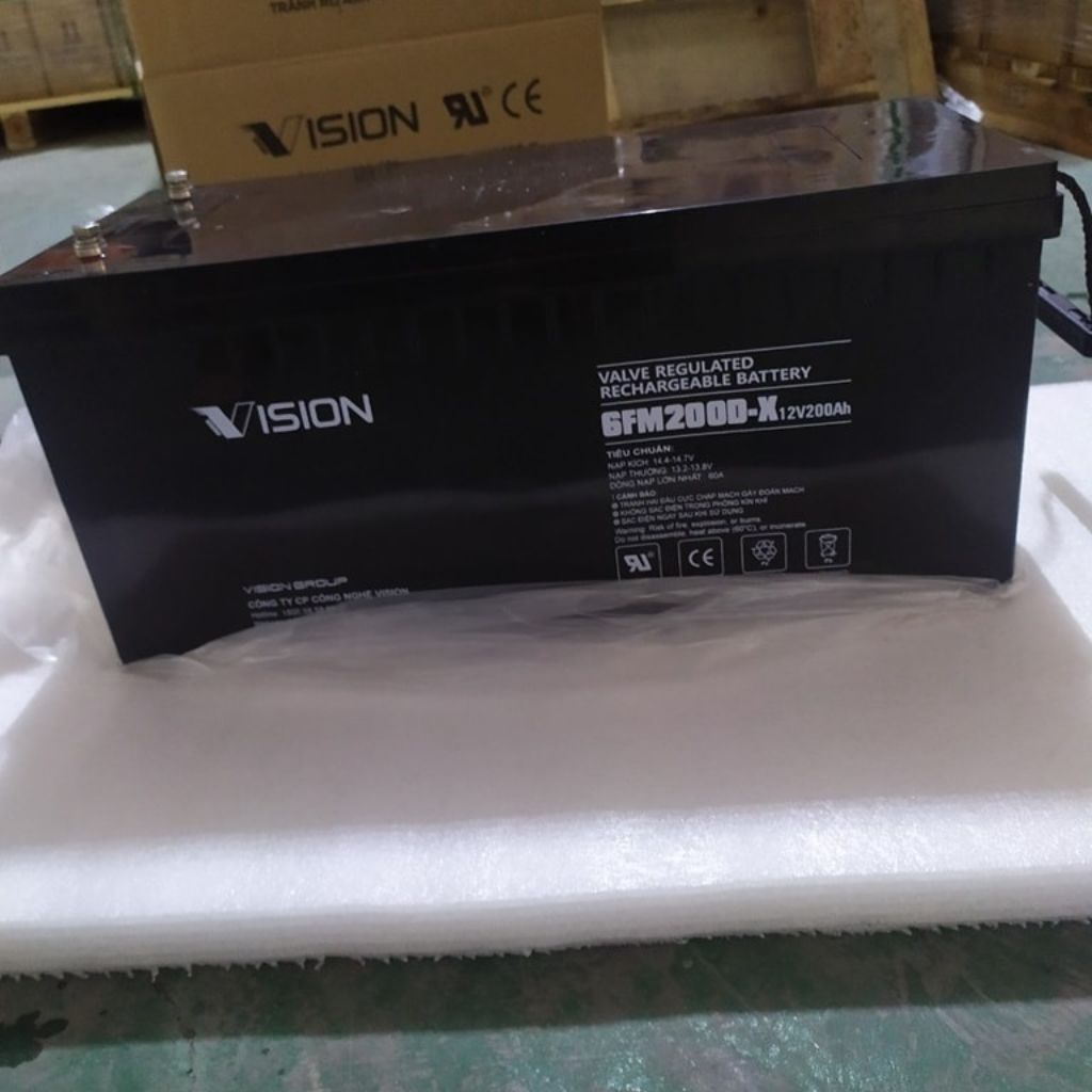 Ắc quy solar 12V, 200Ah 6FM200D-X 1 Ắc quy solar 12V, 200Ah 6FM200D-X