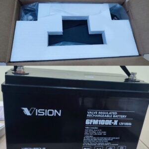 Ắc quy AGM kín khí Vision 12V, 100Ah 6FM100E-X 16 ac quy vien thong vision 6fm100e x 1 2