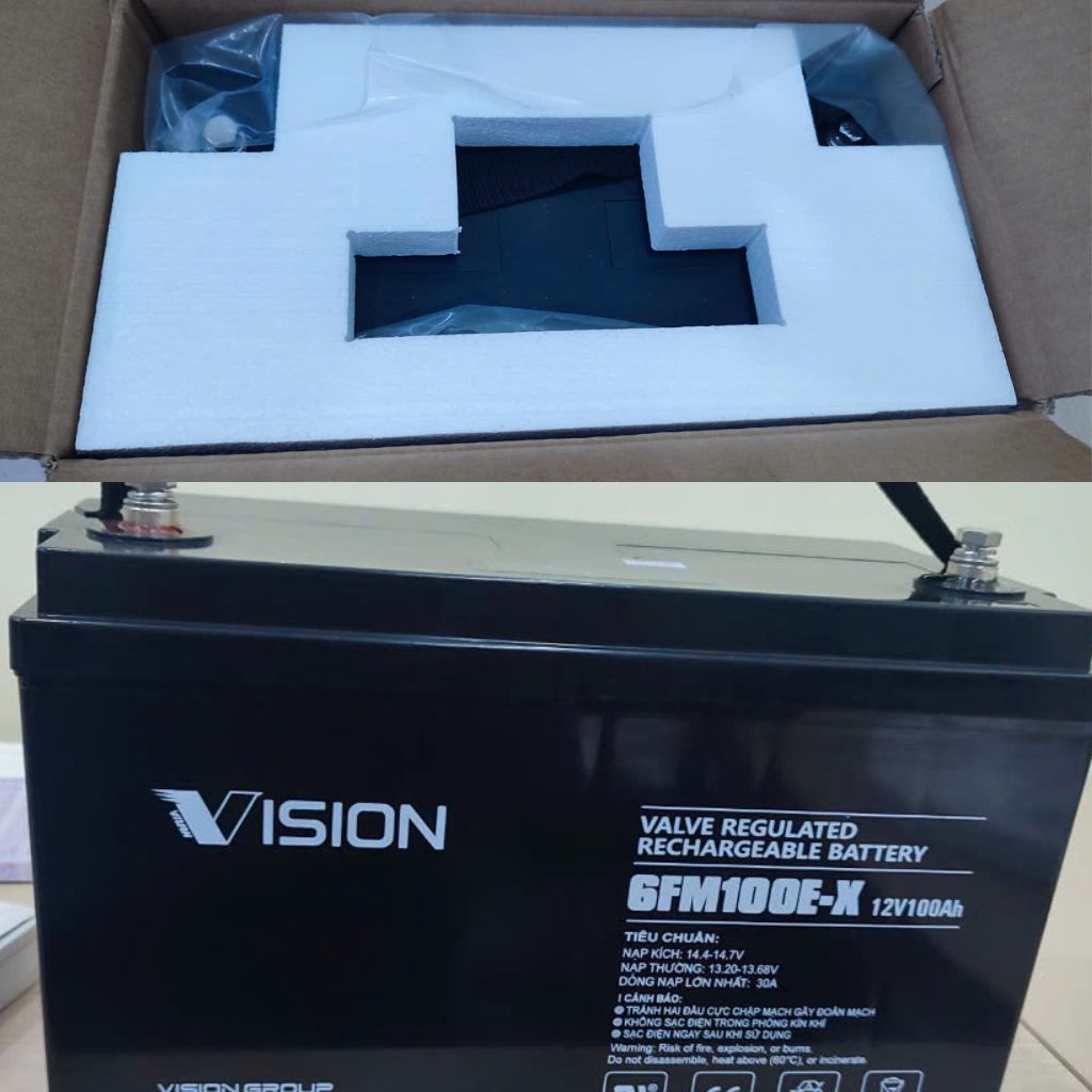 Ắc quy AGM kín khí Vision 12V, 100Ah 6FM100E-X 5 Ắc quy AGM kín khí Vision 12V, 100Ah 6FM100E-X - Ảnh 5