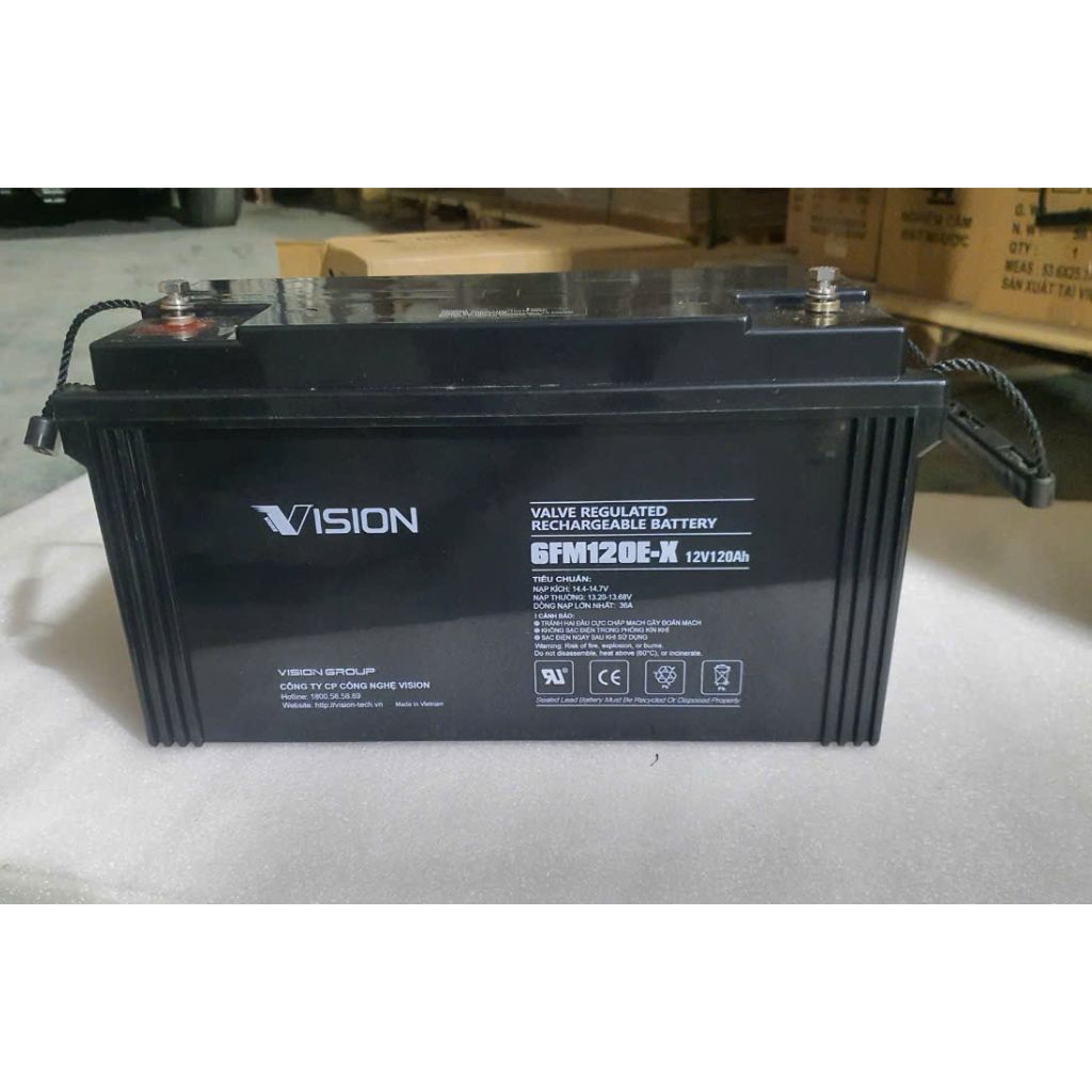 Ắc quy viễn thông UPS Vision 12V, 120Ah 6FM120E-X 2 Ắc quy viễn thông UPS Vision 12V, 120Ah 6FM120E-X - Ảnh 2