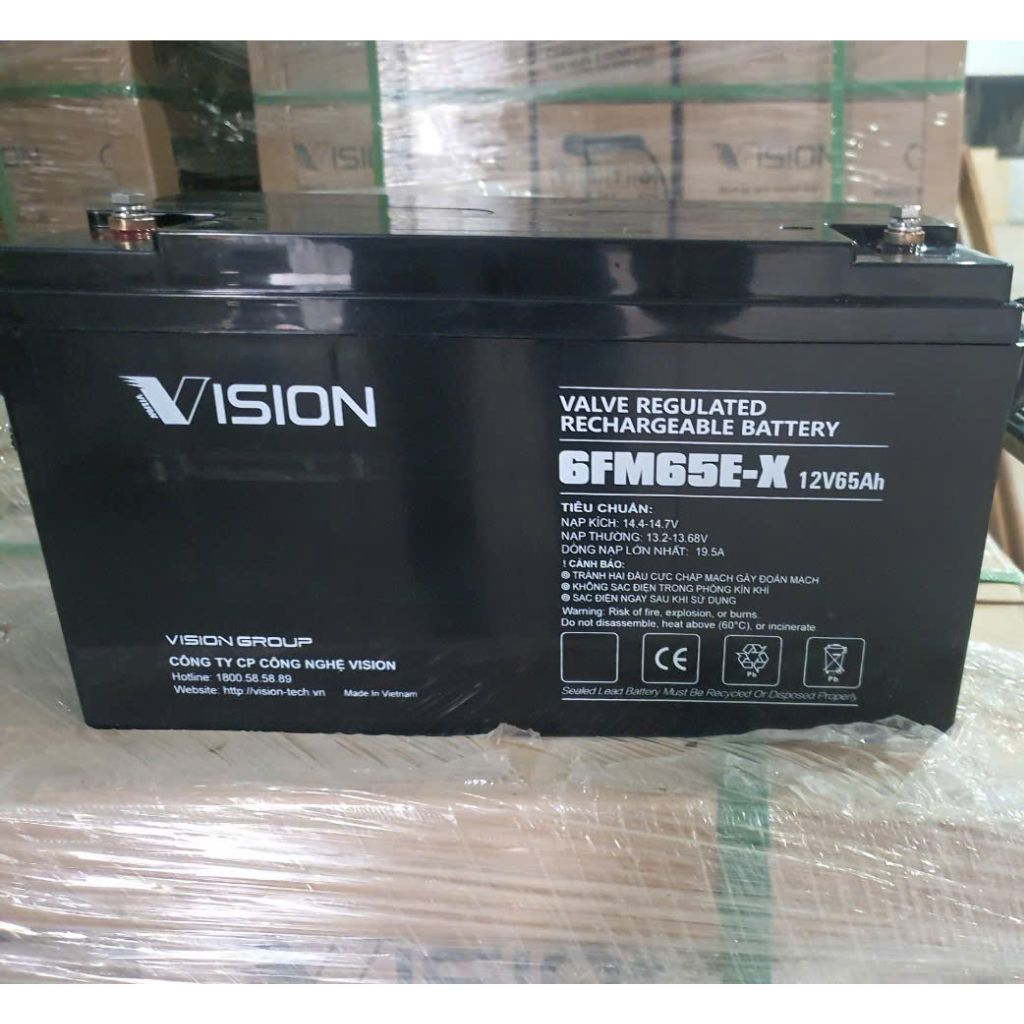 Ắc quy Vision 12V, 65Ah 6FM65E-X 2 Ắc quy Vision 12V, 65Ah 6FM65E-X - Ảnh 2