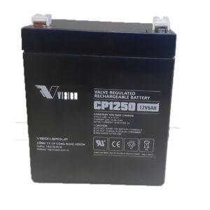 Ắc quy Vision 12V, 5Ah CP1250 dùng cho UPS, loa kéo, cửa cuốn, thang máy 5 cp1250 2