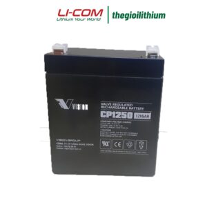 Ắc quy Vision 12V, 5Ah CP1250 dùng cho UPS, loa kéo, cửa cuốn, thang máy 7 cp1250 3